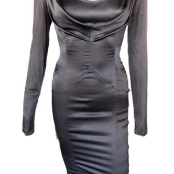 Ultra-Rare Tom Ford for Gucci Cold Shoulder Silk Dress (F/W 2003) - Picture 5 of 16